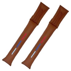 SOTT 자동차 시트 틈새쿠션, 2개, 브라운 + 레드스카이