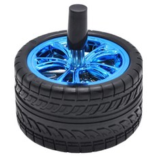 Cashrich 獨特輪胎造型防臭煙灰缸 9.8 x 10.5 cm, 1個, 藍色