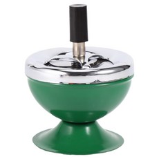 CASHYRICH 便利功能防臭菸灰缸 9 x 12 cm, 1個, 綠色