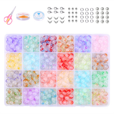 Pick&Home 串珠戒指製作套組 玻璃珠 480p, 1套, 24種