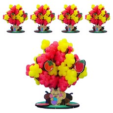 Orange e-mall 秋季米香甜筒楓樹製作套組 蘋果和柿子, 5套, 混合顏色