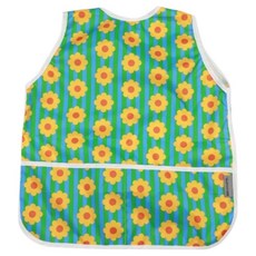 Bebe Shuette兒童款圖案一體型無袖美術圍裙+頭巾+袖套組, 週日心情