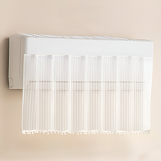 Rositerra 防止冷氣直吹擋風板 遮罩 97 x 42 cm, 1個, 白球 魔鬼氈