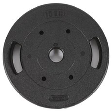 반석스포츠 PVC 코팅 K 중량원판, 15kg, 1개, 블랙