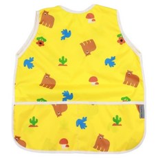 Bebe Shuette兒童款圖案一體型無袖美術圍裙+頭巾+袖套組, 寶寶森林