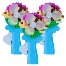 橘子e商城 D폼積木 夏日海洋 動物 鏡子 手持風扇 DIY套組 烏龜, 3套, 隨機出貨