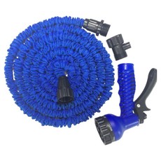 小麥購物 家用沖洗伸縮水管 長5m注水後15m L237, 藍色, 1組