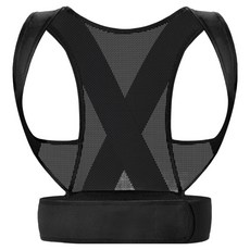 Monlico 透氣性佳 養成良好習慣 姿勢矯正帶 黑色, 1個