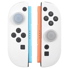 SPACE SHIELD 任天堂 Switch 2 相容 基本款 Joy-Con 2 保護矽膠搖桿帽 & 搖桿保護套組, 1個, 單一商品, 白色