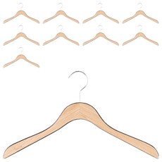 M-butik 女用木製上衣衣架, 10個, 黑色