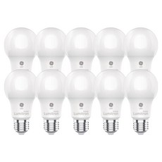GE Lumitron省電E26 LED燈泡 8W, 10個, 黃光色