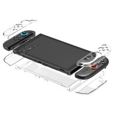 HOHOO STOOK Nintendo Switch 2 主機 Joy-Con 全覆蓋硬殼, 1個, 單一商品, 透明