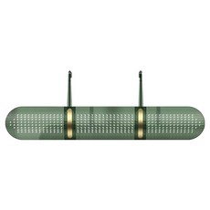 wellane 180度調節免打孔免黏貼冷氣擋風板 淺綠色, 單一商品, 1個