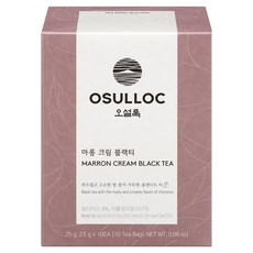 오설록 마롱 크림 블랙티 피라미드 티백, 2.5g, 10개입, 1개