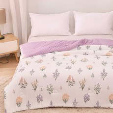 E-ROU 伊柔寢飾 韓系寶貝絨抗菌豆豆被, 薰衣草