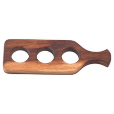 Weru 木質長柄3孔雞蛋架, 1個, 自然混色