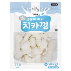 펫어스 강아지 우유에 빠진 치카껌 M 9p, 315g, 1개, 우유