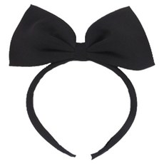 미미파티 귀여운 머리띠, 미니리본 블랙, 1개