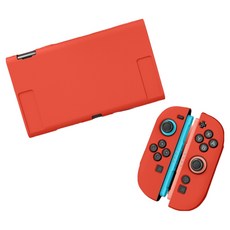 HOHOO Ske 任天堂 Switch 2 TPU 主機 Joy-Con 全包覆保護殼, 1個, 單一商品, 紅色