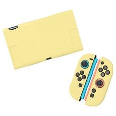 HOHOO Ske 任天堂 Switch 2 TPU 主機 Joy-Con 全包覆保護殼, 1個, 單一商品, 黃色