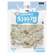 펫어스 강아지 우유에 빠진 치카껌 실타래 M, 180g, 1개, 우유