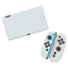 HOHOO Ske 任天堂 Switch 2 TPU 主機 Joy-Con 全包覆保護殼, 1個, 單一商品, 白色