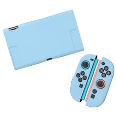 HOHOO Ske 任天堂 Switch 2 TPU 主機 Joy-Con 全包覆保護殼, 1個, 單一商品, 藍色