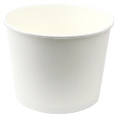 Inp SK 圓形紙容器 1L 素面白色 僅含杯身 14 x 11.2 x 10.8 cm, 50個, 1入