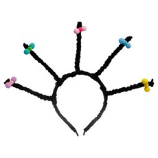 미미파티 동물 생일 인싸 놀이공원 체육대회 머리띠, 레게방울, 1개