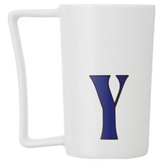 다트 콜렉티브 클로시브 메시지 롱머그컵 S 240ml, Y 화이트, 1개