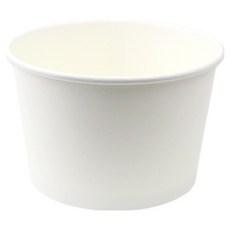 Inp SK 圓形紙容器 850ml 素面白色 僅盒身 13.8 x 11 x 9 cm, 50個, 1入