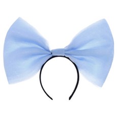 Mii Mii Party 可愛大髮箍, 1個, 大蝴蝶結 藍色