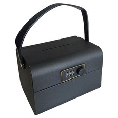 윰스 미니 개인 비밀금고 저금통, 블랙, 1개