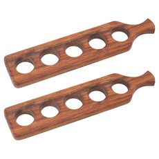 Weru 木質長柄5孔雞蛋架, 2個, 自然混色