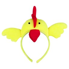 미미파티 동물 생일 인싸 놀이공원 체육대회 머리띠, 옐로우닭, 1개