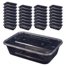 Highching 高精 PP一次性餐盒 含蓋 1250ml, 100個, 1入