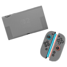 HOHOO Ske 任天堂 Switch 2 TPU 主機 Joy-Con 全包覆保護殼, 1個, 單一商品, 半透明