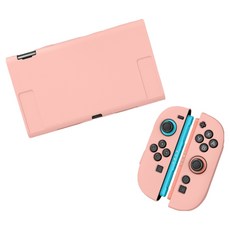 HOHOO Ske 任天堂 Switch 2 TPU 主機 Joy-Con 全包覆保護殼, 1個, 單一商品, 粉紅色