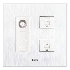 Bello Venus複合單元 CATV/8P+8P 白色, 1個