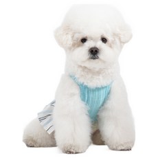 Montier 狗狗貓咪雙人連身裙, 藍色, 1個