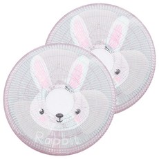Lumion幼兒用保護電風扇安全網 50cm, 2個, 兔子