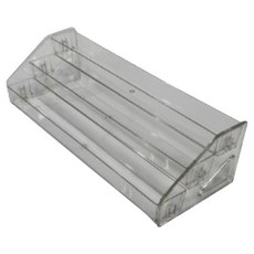 硬幣 獎牌 支架 徽章 展示架 錢幣收納盒 3層 31 x 13 x 8 cm, 1個, 透明