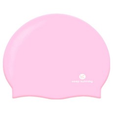 KeepSwimming Logo泳帽舒適帽, 1個, 淺粉色