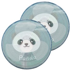 루미온 유아용 보호 선풍기 안전망 50cm, 판다, 2개 판다, 2개
