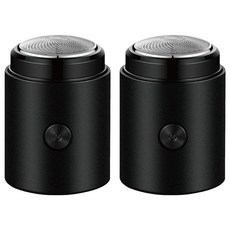 小麥購物 迷你電動刮鬍刀 54g 2個, 黑色, Y329