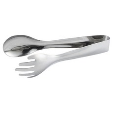 YOL 스테인레스 포크 스푼 집게, 실버, 1개