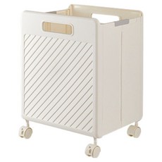 soonZAM 折疊式多功能手提收納籃, 象牙白