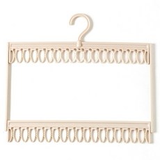 한봄누리 공간활용 양말 건조 수납걸이 2단 36클립, 핑크