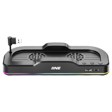 IINE 良值 NS2 底座散熱風扇, 黑色, 1個, L1101