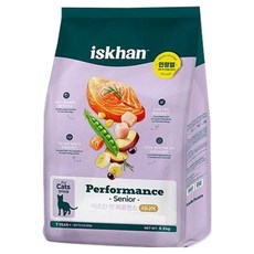 이즈칸 시니어 캣 퍼포먼스 건식사료, 닭+연어, 6.5kg, 1개